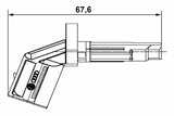 BOSCH ABS Sensor - Front Right and Rear Left for 09 A4 A5 A6 Q5 — Brake Sensors & ABS