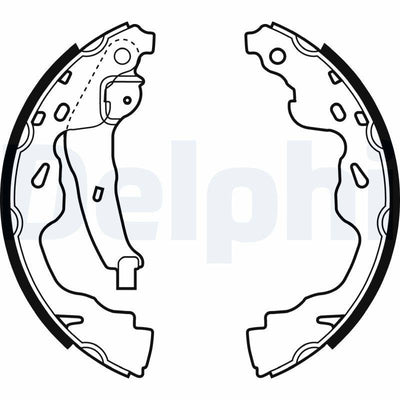 Delphi LS1961 Rear Brake Pad Brake Shoe Toyota Verso Yaris Splash Swift III C1 Agila 107 108 Ritz 0 — Brake Cables & Hardware