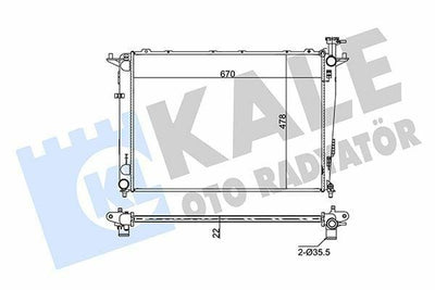 Kale Engine Coolant Radiator for Kia Sorento 2009 - Aluminum & Plastic — Radiators & Fans
