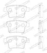 FERODO FDB1885 Rear Brake Pad - Compatible with Mondeo III 04-07 & Jaguar X Type Estate 05-09 — Brake Pads