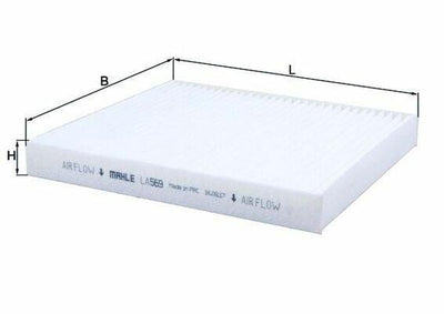 MAHLE LA569 Pollen Filter - Compatible with 2012-2016 Fremont 2.0Jtd — Air & Cabin Filters