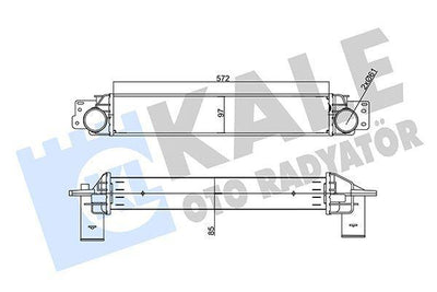 Kale Turbo Radiator Intercooler 85mm - Compatible with Opel Antara & Chevrolet Captiva — Turbo & Supercharger