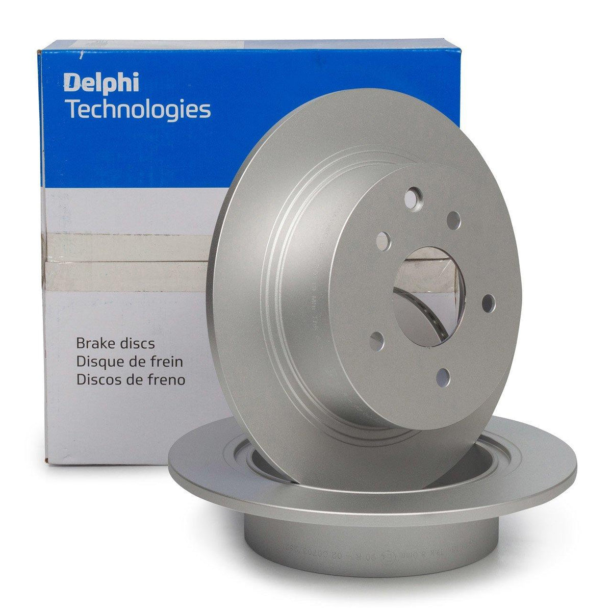 Delphi BG4108C Rear Brake Disc Set Nissan Qashqai 07-13 / Juke 11-17 / X-Trail 06-13 / Koleos — Brake Rotors & Drums