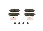 bosch brake pad set for fiesta and mazda, bosch brake pads front view, bosch brake pad technical specifications BOSCH Brake Pad Set - High-Performance Front Brake Pads for 09 Fiesta & Mazda 2 | Low-Metallic Material BOSCH Brake Pad Set for 09 Fiesta & Mazda 2 brake-pads, bosch, auto-parts, car-owners, braking-system, low-metallic, performance-brakes, ford-fiesta, mazda-2, ai-generated