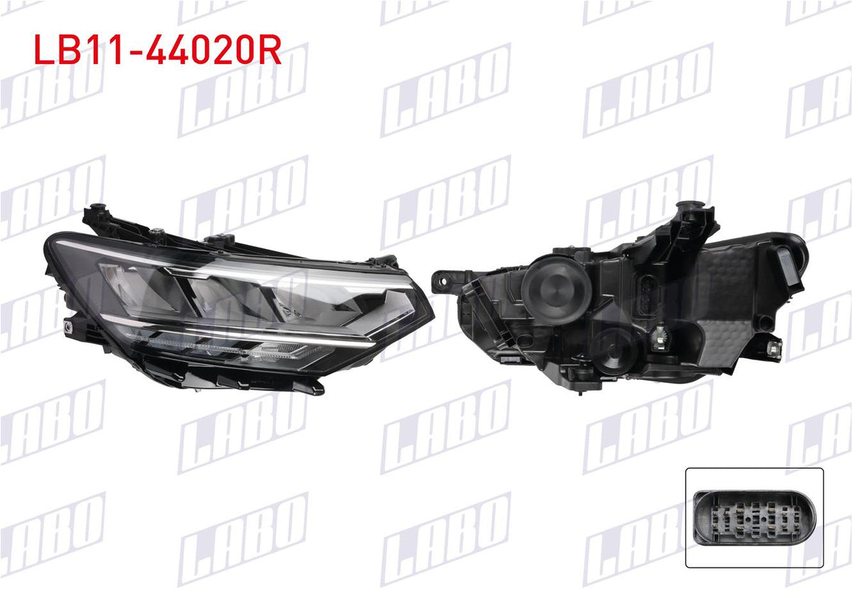 LABO LB11-44020R Headlight Right LED Volkswagen Passat 8.5 2020 — Headlights