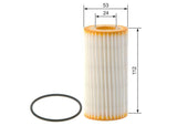 BOSCH Oil Filter F026407278 - Compatible with 2013 Golf VII, Jetta and 3 more models — Oil Filters