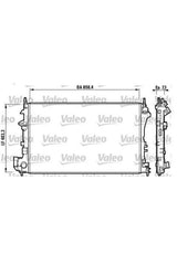 VALEO 732879 - Opel Vectra C Radiator for 1.6/1.8 Gas Engines — Radiators & Fans