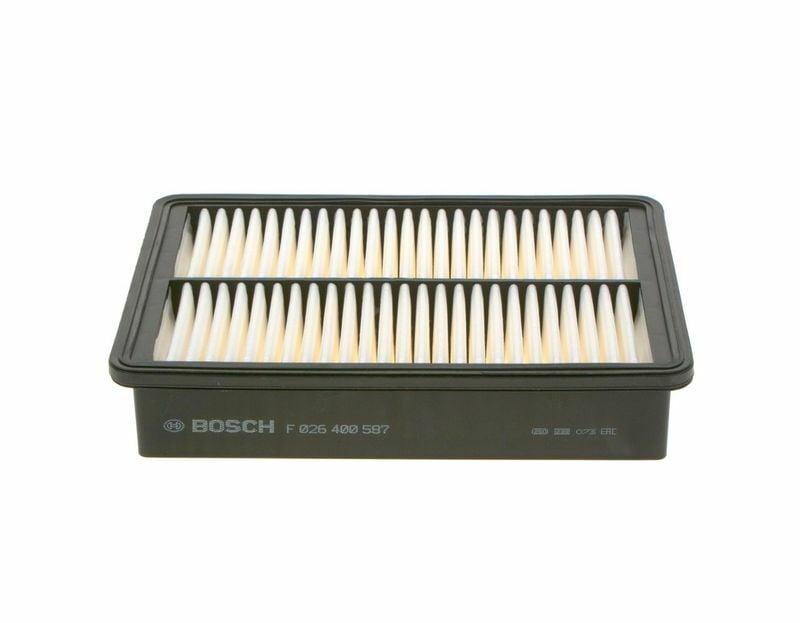 bosch-air-filter-f026400587, air-filter-15-h350-2-5crdi BOSCH F026400587 Air Filter - Hava Filtresi 15-H350 2.5Crdi for Car Owners | 10.39in x 7.41in x 2.03in BOSCH Air Filter F026400587 | 15-H350 2.5Crdi bosch, air-filter, 15-h350, 2-5crdi, car-owners, automotive, replacement-parts, engine-parts, ai-generated, car-maintenance
