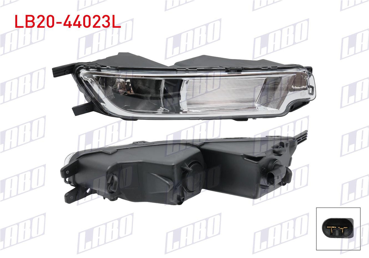 LABO LB20-44023L Fog Lamp Left with Bulb Volkswagen Passat B8 2015 — Tail, Signal & Reflectors