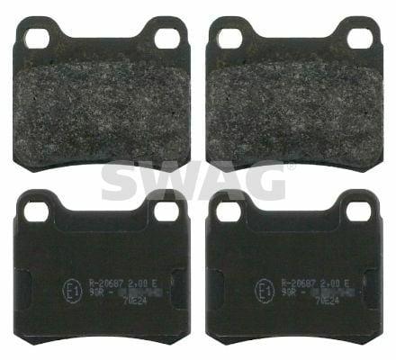 swag 10916154 rear brake pad set, brake pad set details, compatible car models for swag brake pads SWAG 10916154 Rear Brake Pad Set - Compatible with W201, W202, C124, W124 | 61.7mm Length SWAG 10916154 Rear Brake Pad Set brake-pads, swag, auto-parts, car-maintenance, rear-brake-pads, vehicle-safety, mechanic-tools, car-owners, brake-replacement, ai-generated