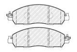 FERODO FDB5090 Front Brake Pad Set - Compatible with 2015 Nissan Navara — Brake Pads