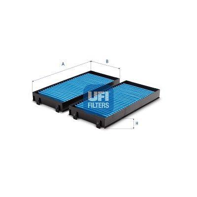 Ufi 34.243.00 Cabin Air Filter 06-X5 (E70-F15-F85) X6 (E71-E72-F16-F86) + Ca — Air & Cabin Filters