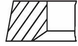 MAHLE Piston Ring Set () Standard for 04-Doblo, Egea, Combo 1.4 — Pistons & Rotating