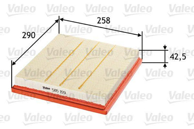 Valeo 585159 Air Filter Opel Insignia A 1.4/1.8/2.0/2.0 CDTi 08- — Air & Cabin Filters