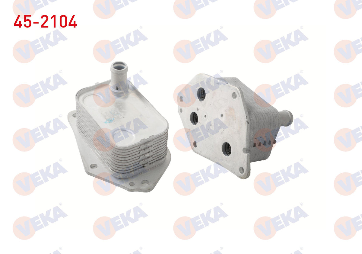 Veka 45-2104 Oil Cooler Single Hyundai Accent Era-Blue 1.5 CRDi-1.6 CRDi 09-/ i20 1.4 CRDi 08-15 / Getz 1.5 CRDi 4 Cyl 02-08 / i30 1.6 CRDi 07-11 / Kia Ceed 1.6 CRDi 06-12 / Cerato-Rio II-I