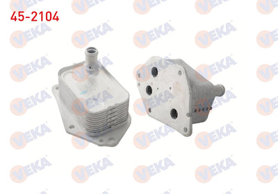 Veka 45-2104 Oil Cooler Single Hyundai Accent Era-Blue 1.5 CRDi-1.6 CRDi 09-/ i20 1.4 CRDi 08-15 / Getz 1.5 CRDi — Oil System