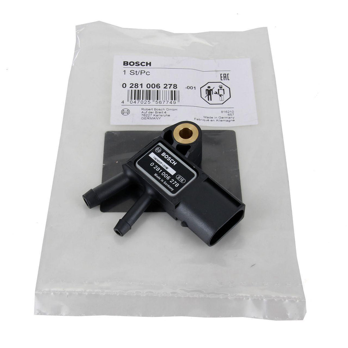 BOSCH Exhaust Pressure Sensor - Compatible with Mercedes W204 C250 CDI — Vehicle Sensors & Switches