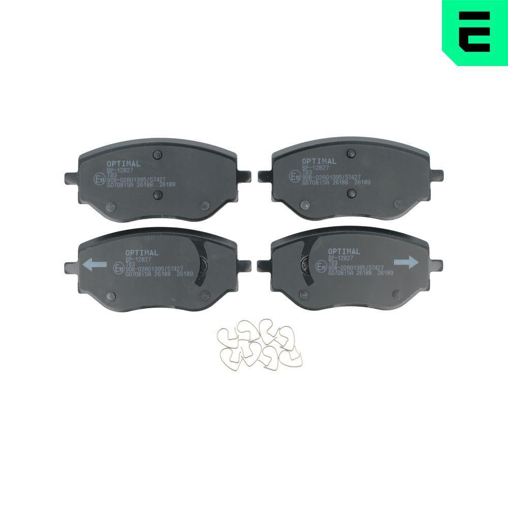 Optimal BP12827 Brake Pad Front (120 mm) Renault Captur Clio III-V Kangoo Megane IV Nissan Mıcr — Brake Pads