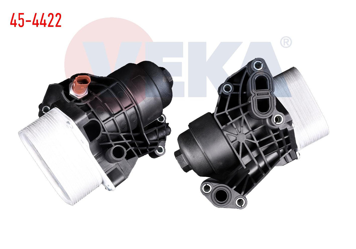 Veka 45-4422 Oil Cooler Complete VW Caddy IV-Passat 2.0 TDI 14-/ Golf VII-CC 1.6 TDI 11-/ Tiguan 2.0 TDI 07-16 / Audi A1-A3-Q2 1.6 TDI 10-/ Seat Leon-Toledo IV 1.6 TDI 12-/ Octavia-Kodiaq