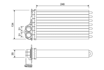 Valeo 811565 Heater Core 99-206 1.4-1.6Hdi-1.4-1.6-2.0 — Heater & Blower
