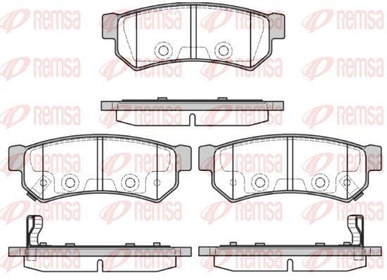 REMSA 1048.12 Brake Pad — Brake Pads