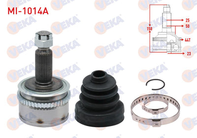 Veka MI-1014A CV Joint Left-Right Front Outer Mitsubishi L 200 (Kbt — Axles, CV Joints & Boots
