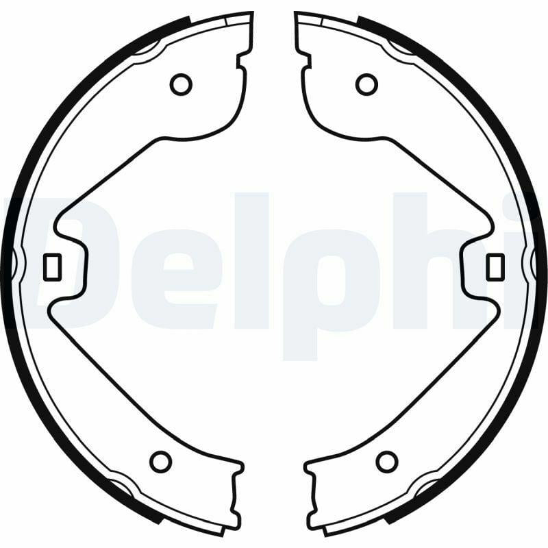 Delphi LS1995 Hand Brake Pads - Compatible with Q7 3.0 TDI