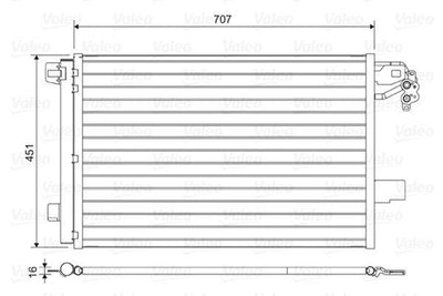 Valeo 814461 A/C Condenser Volkswagen Transporter T5 — Condensers & Evaporators