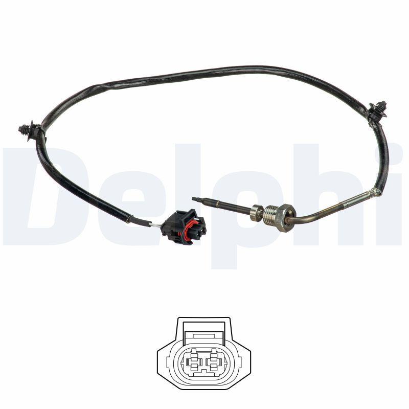 Delphi TS30226 Exhaust Temperature Sensor Opel Antara / Chevrolet Captiva C100 2.0D Konum 2 — Temperature Sensors & Switches