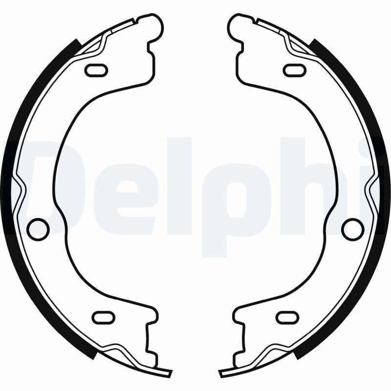 Delphi LS2048 El Brake Shoe Kia Sorento 2002- / 2.5 CRDi — Brake Cables & Hardware