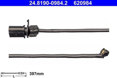 ATE 24.8190-0984.2 Brake Pad Wear Sensor — Brake Sensors & ABS