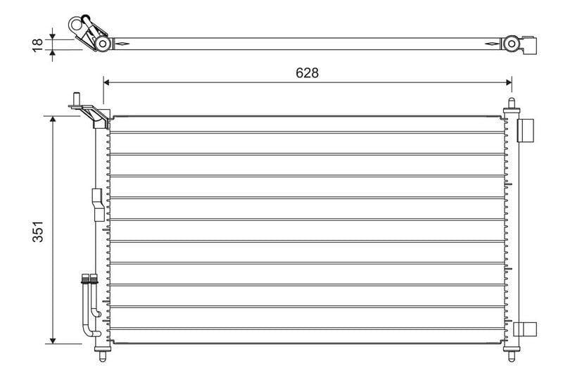 valeo climate radiator condenser front view, valeo climate radiator condenser side view VALEO 817836 | Climate Radiator Condenser for Juke 1.6 & Micra III 1.2-1.6 | Durable Aluminum VALEO Climate Radiator Condenser for Juke & Micra valeo, climate-radiator, condenser, auto-parts, car-owners, mechanics, juke, micra, aluminum, ai-generated