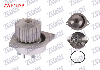 Zegen ZWP1079 Water Pump Citroen Saxo 1.5 D (Tud5) 1996-2004 / Zx 1.4 (Tu3m) 1991-1997 / 106 II 1.6 — Water Pump & Thermostat
