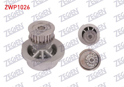 Zegen ZWP1026 Water Pump Opel Vectra B 1.6i 1996-1999 / Astra F 1.6i 1991-1998 / Combo B 1.4 1994-2 — Water Pump & Thermostat