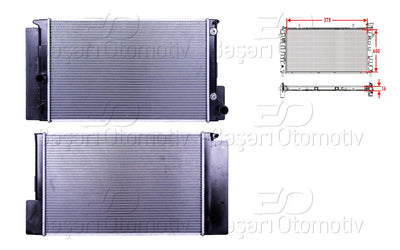 Wisco 3113250-00 Water Radiator Brazing At 378X600x16 mm Toyota Corolla Auris Gasoline 07 > — Radiators & Fans