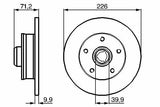 BOSCH Rear Brake Disc Set 0986478332 - For Golf III & Passat — Brake Rotors & Drums