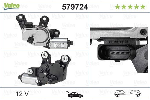Valeo 579724 Wiper Motor Rear Porsche Cayenne 92A 10-