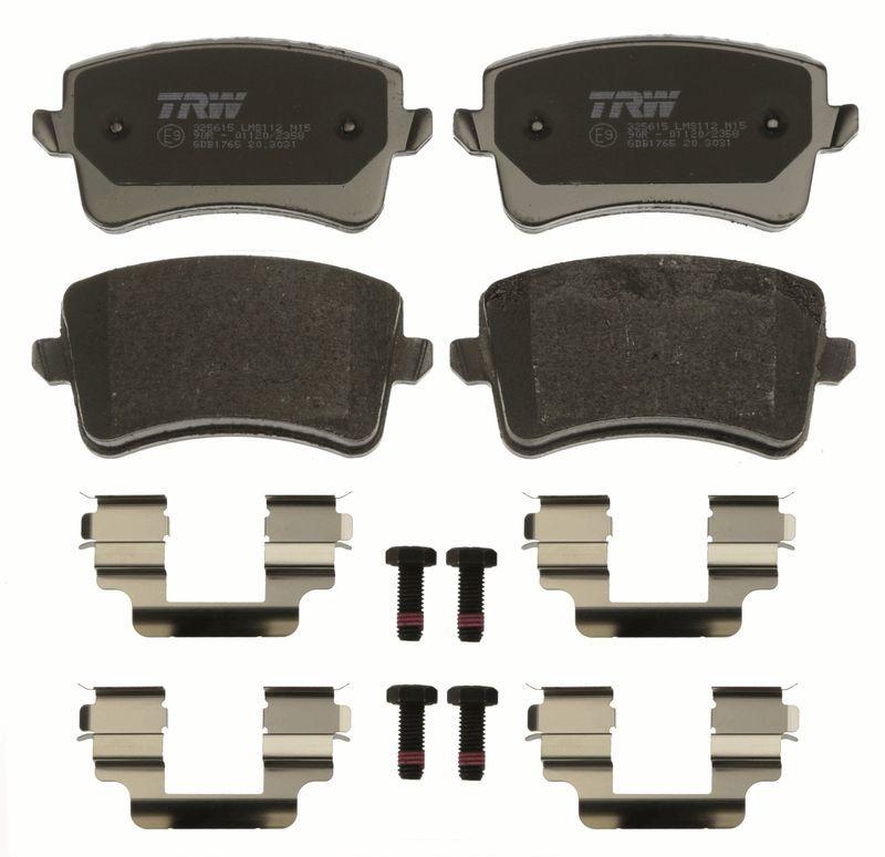 TRW GDB1765 rear brake pad for Audi A4 A5 Q5, Technical specifications of TRW GDB1765 brake pads TRW GDB1765 Rear Brake Pad - 330X22 for Audi A4 08-16, A5 08-17, Q5 09-17 | Quality Automotive Parts TRW GDB1765 Rear Brake Pad for Audi A4 A5 Q5 trw-gdb1765, rear-brake-pad, braking-system, audi-parts, automotive-repairs, mechanics-tool, car-owners, brake-pads, quality-brakes, ai-generated