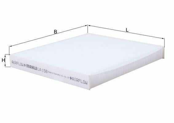 MAHLE LA158 Pollen Filter - Cabin Air Filter — Air & Cabin Filters