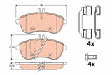 TRW GDB2056 Front Brake Pad Set for E-Series and C-Series Vehicles — Brake Pads