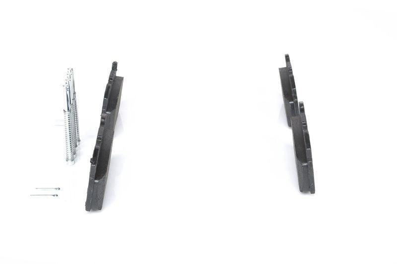 bosch brake pads front for rover defender, technical specifications of bosch brake pads BOSCH Brake Pads Front - Premium Low-Metallic Material for 91-L Rover Defender 2.5 TDi | Set of Two BOSCH Brake Pads Front for 91 L. Rover Defender 2.5 TDi bosch, brake-pads, rover-defender, car-parts, automotive-accessories, low-metallic, ece-r90, car-owners, mechanics, ai-generated