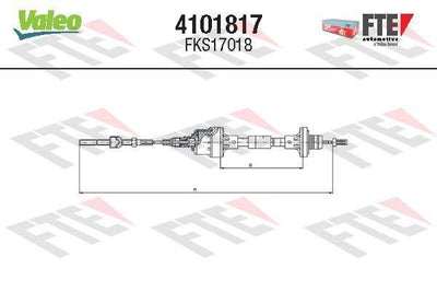 Fte 4101817 Clutch Cable Opel Astra F 95 > — Clutch & Flywheel
