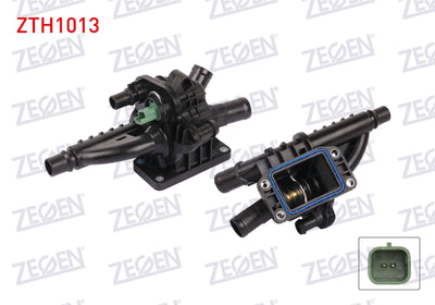Zegen ZTH1013 Thermostat Complete with Switch 89 C Citroen C-Elysee 1.6 HDi 2012-/ 301 1.6 HDi 2012 — Water Pump & Thermostat