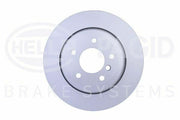 hella pagid rear brake disc for bmw e60, front view of hella pagid brake disc set HELLA PAGID Rear Brake Disc 8DD355109-941 | Compatible with BMW E60 520i 523i 525i 530i | 2 Pieces HELLA PAGID Rear Brake Disc for BMW E60 | 2 Pieces hella-pagid, brake-disc, bmw-e60, car-parts, mechanics, brake-system, automotive-accessories, replacement-parts, drivetrain, ai-generated