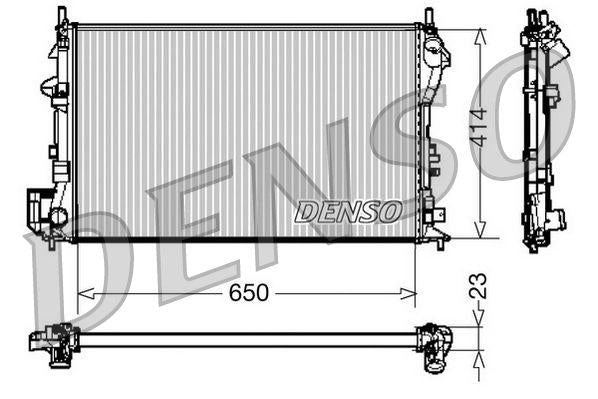 Denso DRM20028 Radiator Opel Vectra C Z16xe / Z18xe — Radiators & Fans