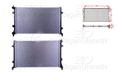 Wisco 1114127-00 Water Radiator Brazing Mt 650X410x26 mm VW Jetta4 1.6 2.0 10 > — Radiators & Fans