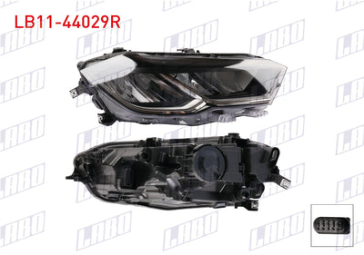 LABO LB11-44029R Headlight Right Led Volkswagen Polo VI (Aw1, Bz1, Ae1) 2018-2025 — Headlights