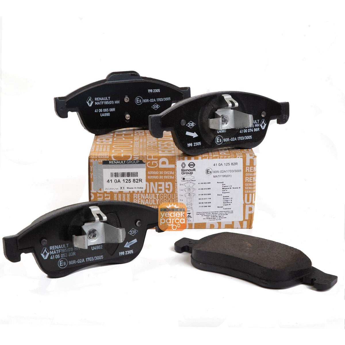 Mais Dacia Sandero Stepway Brake Pad - 1.5 dCi Front Brake Pads for 2021 Model