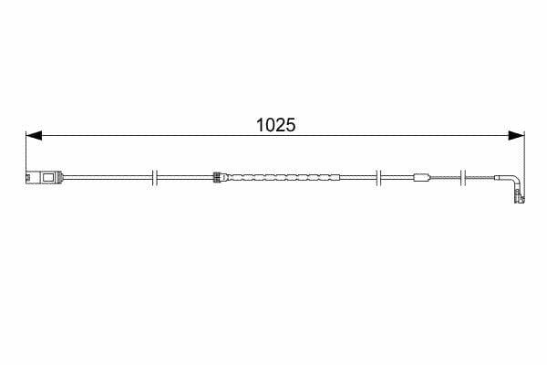 BOSCH Brake Pad Cable Rear - 06-X5 (E70) X6 (E71-E72) — Brake Pads