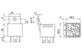 BOSCH 0332209159 Mini Relay 12V 30A - 5 Pin Without Bracket for Crafter Sprinter — Switches & Relays